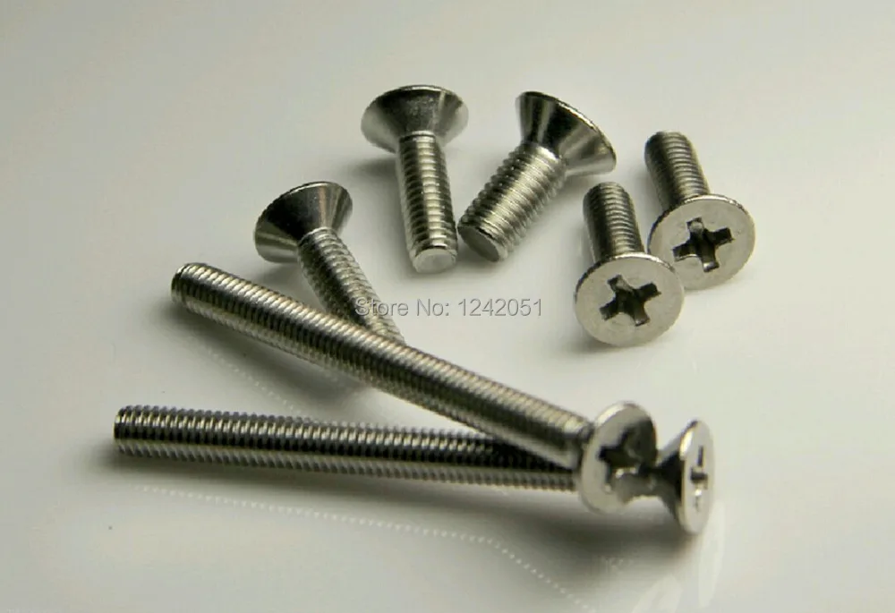 

100pcs Metric M3*30mm 304 Stainless Steel Cross Recessed Phillips Flat Head Screws