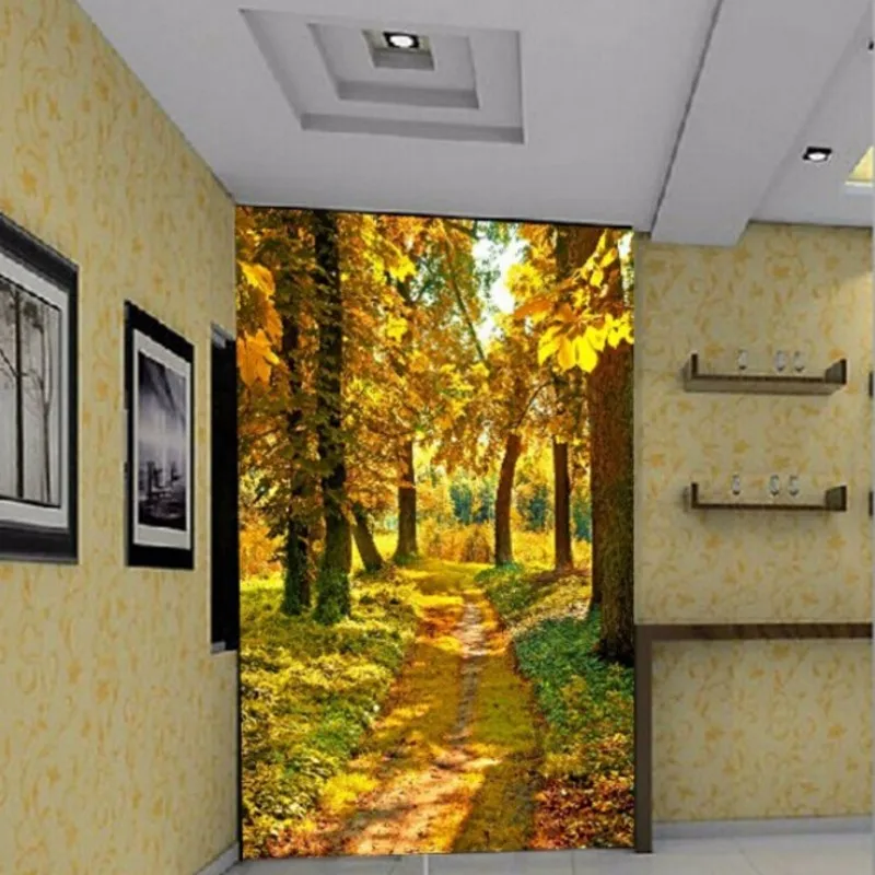 

beibehang papel de parede 3D stereoscopic mural wallpaper entrance hallway background wall paper vertical version corridor