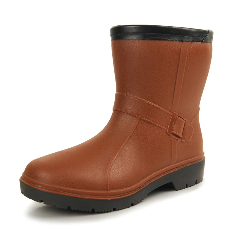 winter men rubbers boots fishing boots galoshes arm galoshes bot with plush rain boots garden asker boots short rain boots