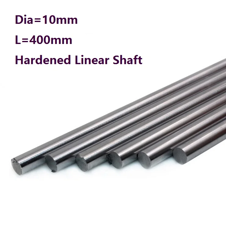 

10pcs/lot Dia 10mm shaft 400mm long Chromed plated linear shaft hardened shaft rod bar rail guide for 3d printer cnc parts