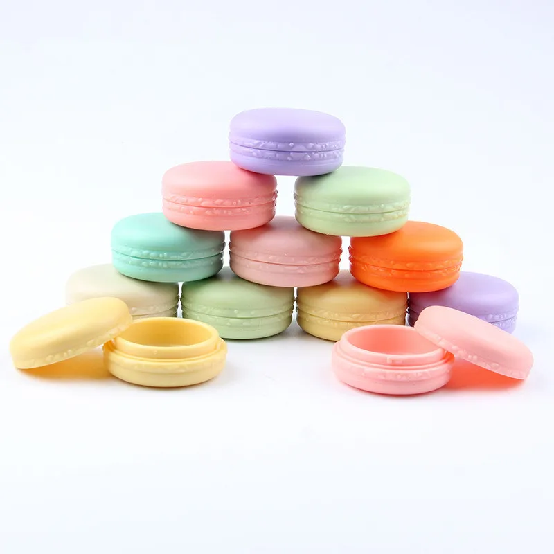 10/50/100pcs/lot 10g Candy Color Empty Cosmetic Container Plastic Jar Pot Eyeshadow Makeup Travel Face Cream Lotion Bottle Box