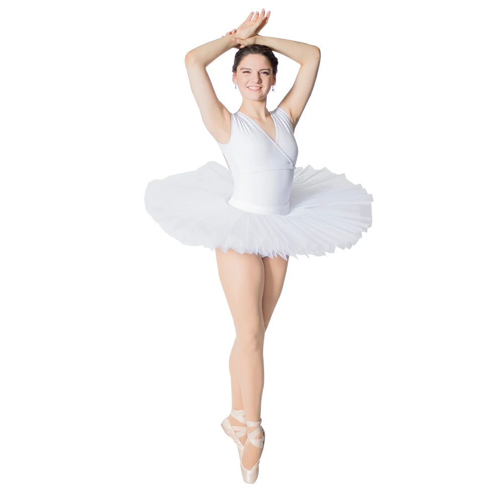 

HDW DANCE White Ballet Platter 7 Layers Tutus on a Basque with Underpants