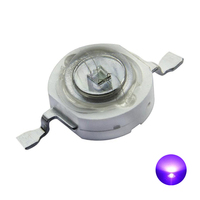 200pcs 3W UV High Power LED Light Beads Ultra Violet Purple LED Chip395nm-400nm