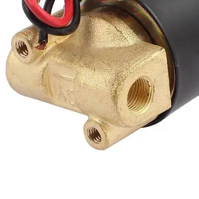 Électrovanne d'eau en cuivre pur 1/8 ", 2 positions, DC12V NC