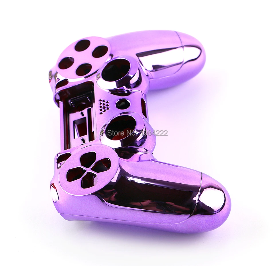 OCGAME-carcasa cromada para mando inalámbrico PS4, 8 colores, sin botón