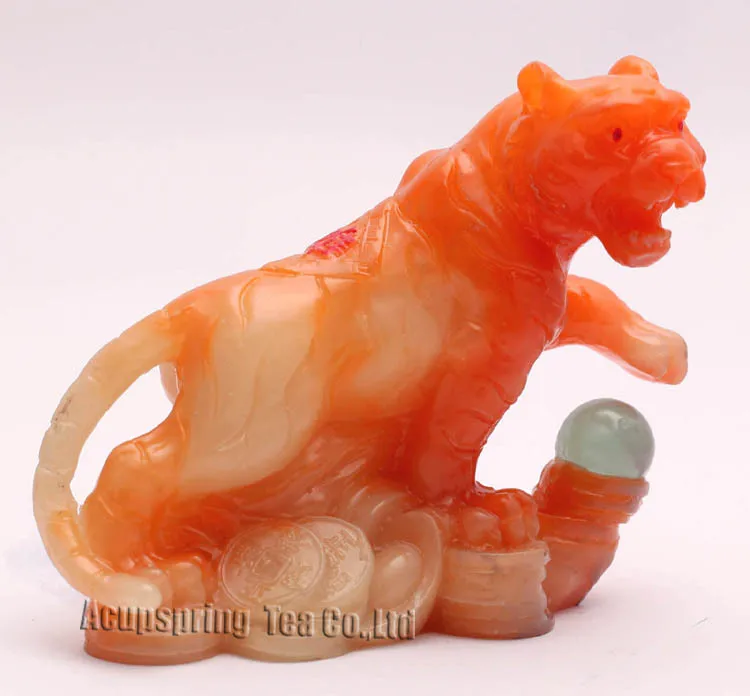 Lucky Charms, Chinese zodiac, Yellow Tiger, Shenxiao,Allochroic Mascot, Ornament,tea pet,novel gifts, S1015BHu