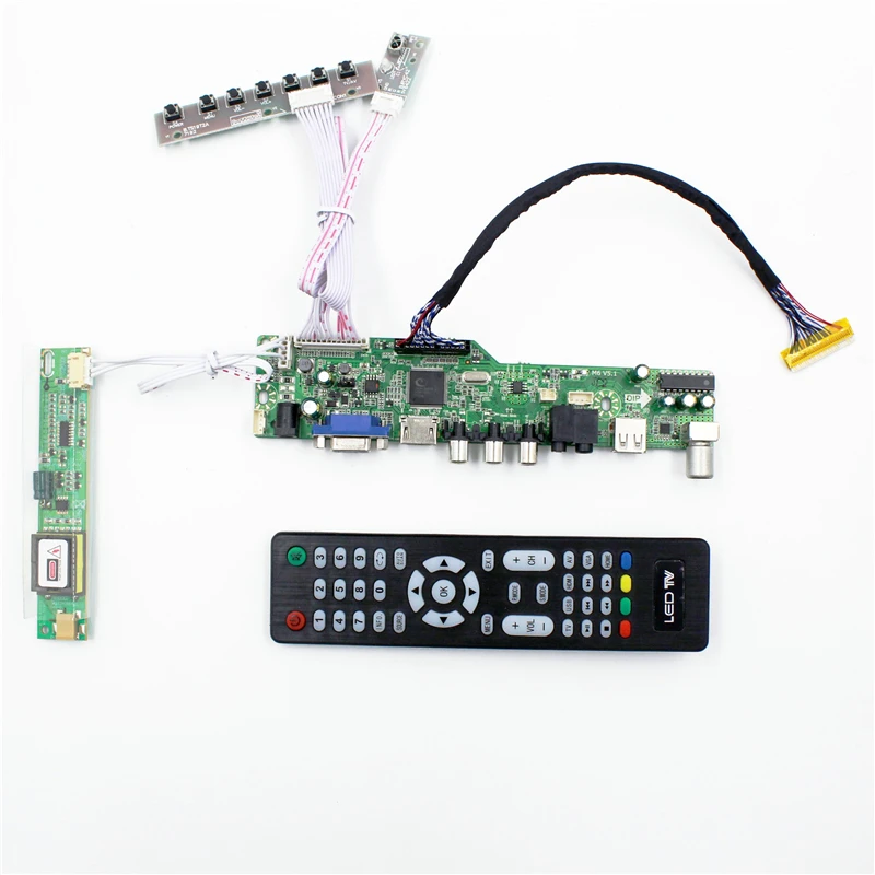 LCD TV controller board with TV AV VGA Audio USB HDMI-compatible for 15.4 inch lcd panel 1920x1080 LP154WU1-A1K1 LP154WU1-TLA2