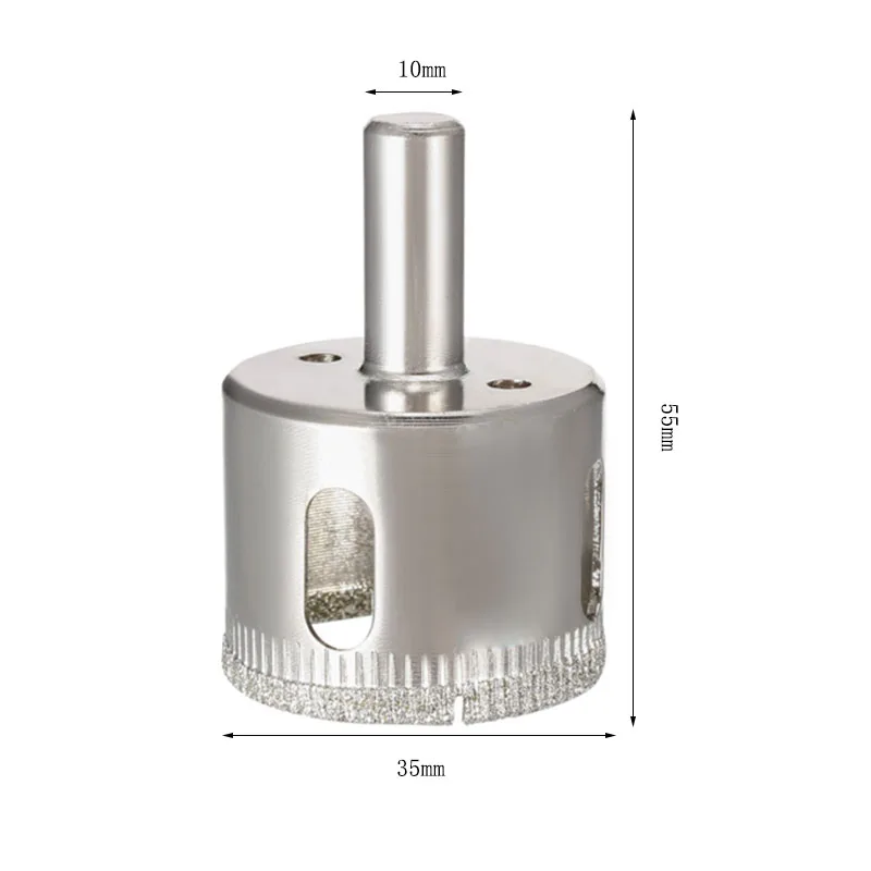 35mm Diamond Coated Glass Hole Saw Drill Bits for Ceramic Tile Marble Rock Porcelain 5 Pcs