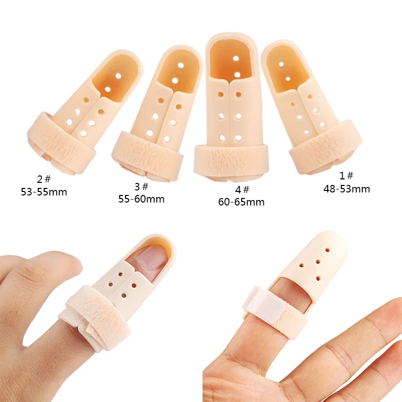 Hot 1Pc Plastic Hand Finger Splints Support Brace Mallet Splint for Broken Finger Joint Fracture Pain Protection Adjustable Hook