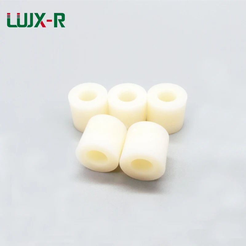 LUJX-R M5 OD11mm ID5.2mm ABS Round Spacer Ivory White Non-Threaded Hollow Standoff Plastic Round Washer H5/8/10/12/15/18/20/25mm