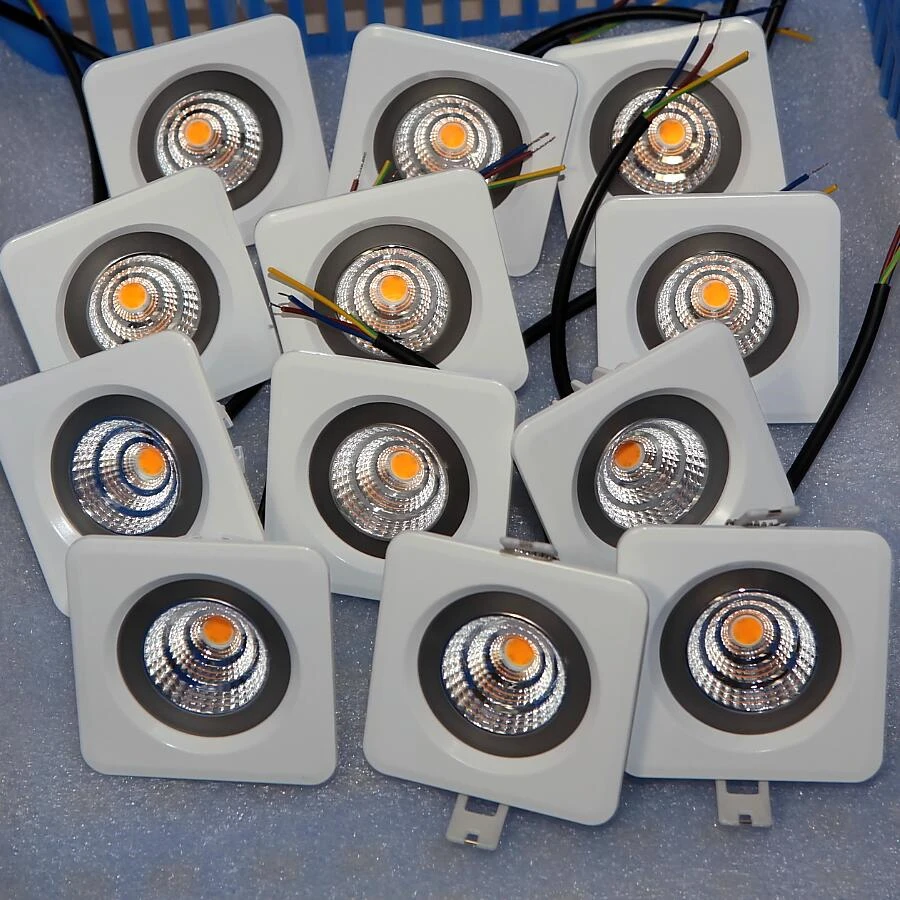 10W 15วัตต์ไดร์เวอร์ LED โคมไฟเพดานโคมไฟ AC220-240V Driverless LED Downlight สแควร์กลางแจ้งกันน้ำ IP65