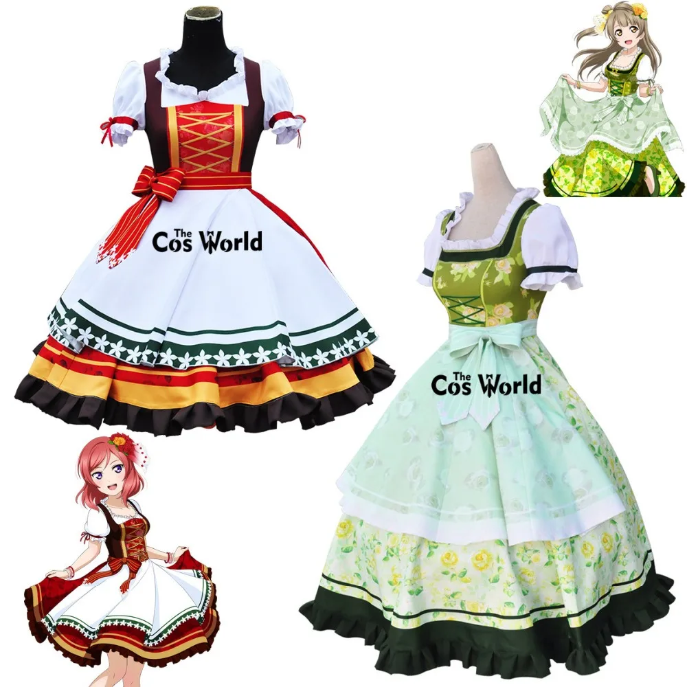 Love Live World Travel Kotori Minami Maki Nishikino Outfits Anime Cosplay Costumes