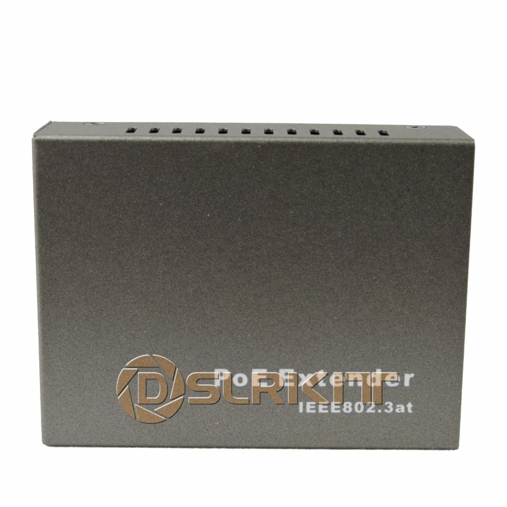 DSLRKIT Gigabit PoE Extender 100-400 meter 802.3at Power over Ethernet Repeater 1000 Mbps