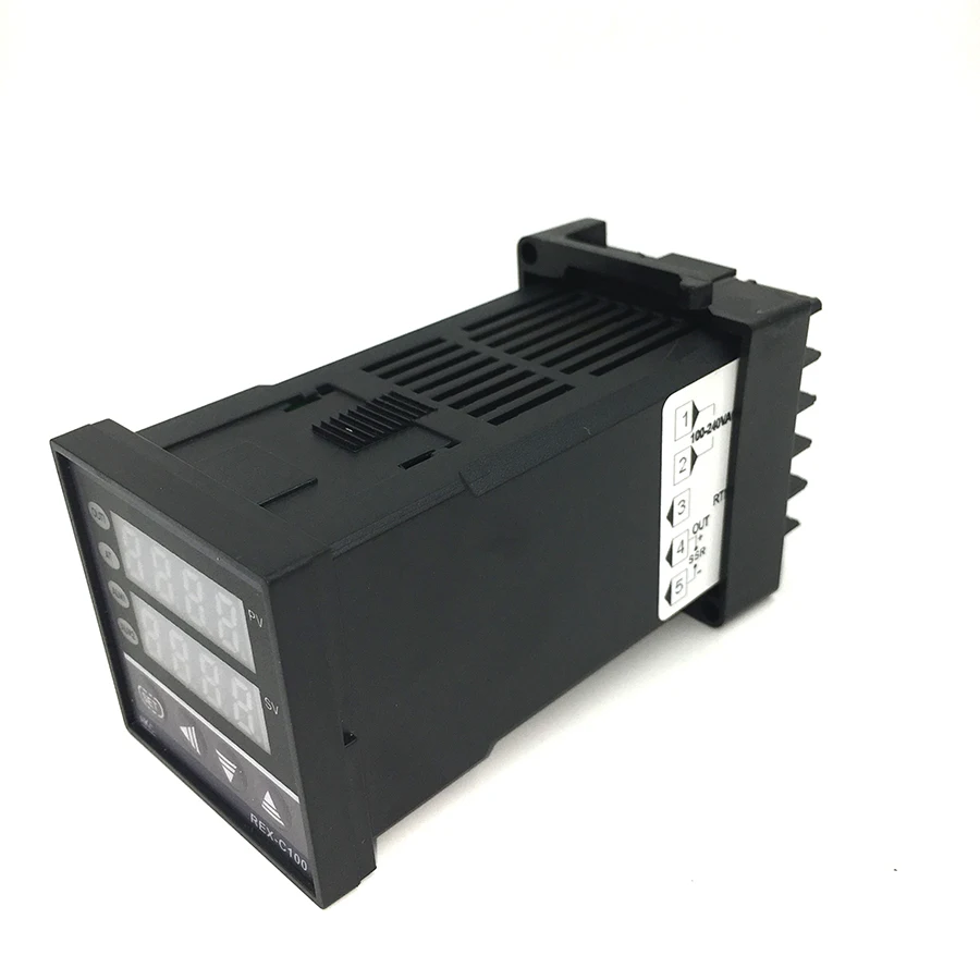REX-C100 dijital PID sıcaklık kumandası termostat SSR çıkışı Max.40A SSR röle K termokupl probu yüksek kalite