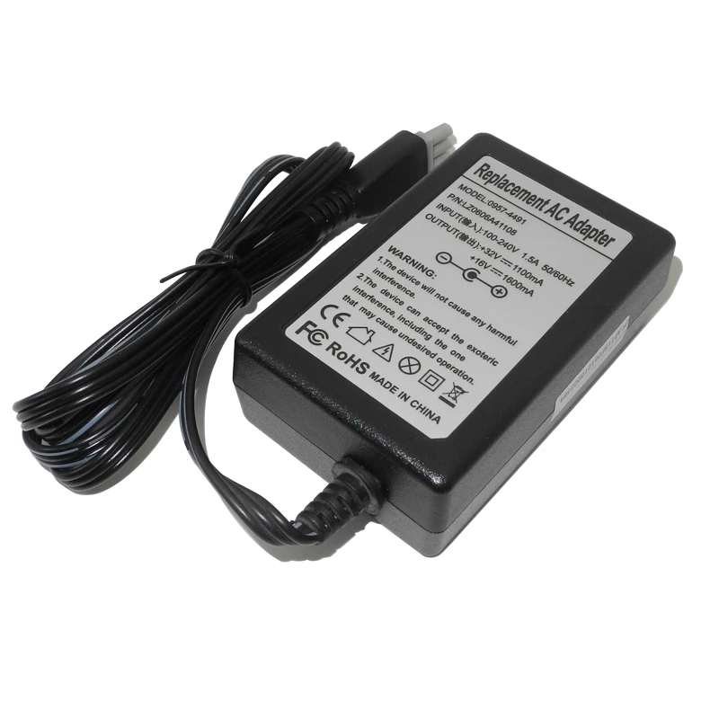 Adaptador de alimentação da impressora carregador para hp officejet psc 0957-2176 0957-2175 0957-4491 32v 1100ma 16v 1600ma lps fonte de alimentação