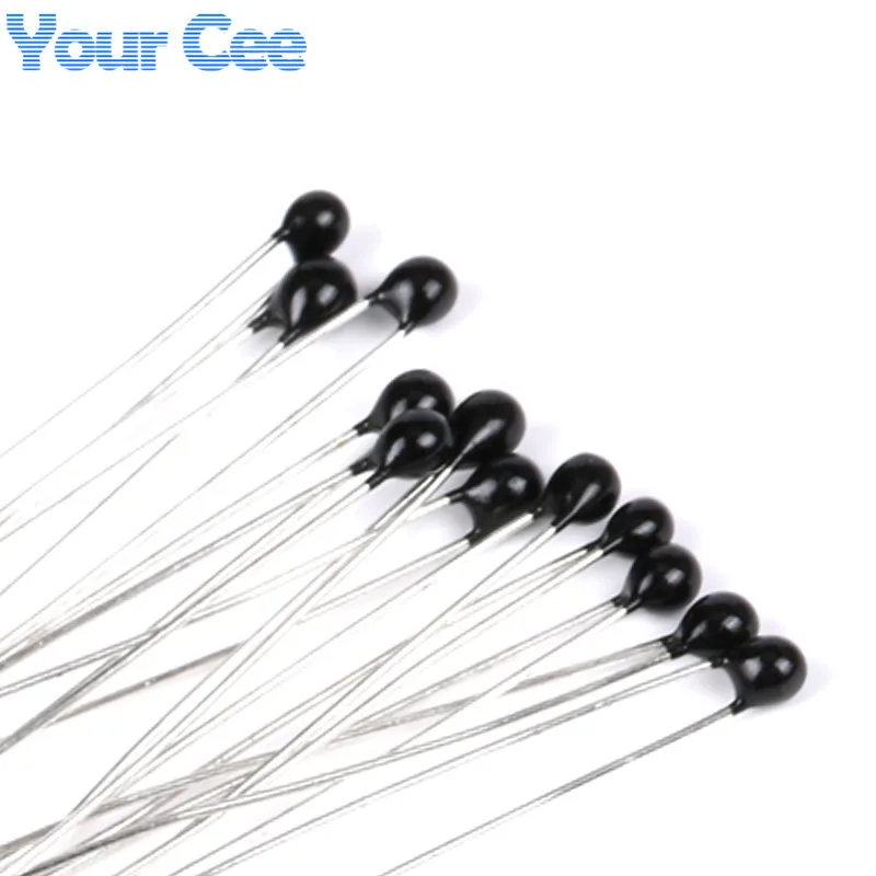 100pcs/50pcs Thermistor NTC MF52 103 3950 10K 100K B Value 3950k 5% 3% MF52A103H3950 Thermal Resistor Temperature Sensor
