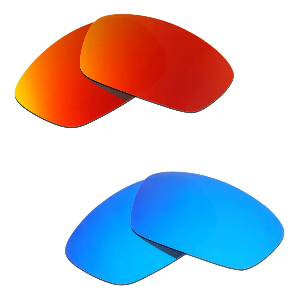 

2 Pairs Hijinx Sunglasses Polarized Replacement Lenses Red & Blue From HKUCO