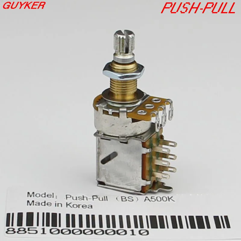 ALPHA copper shaft PUSH-PULL switch Guitar Bass Potentiometers volume and tone controls A250K B250K A500K B500K