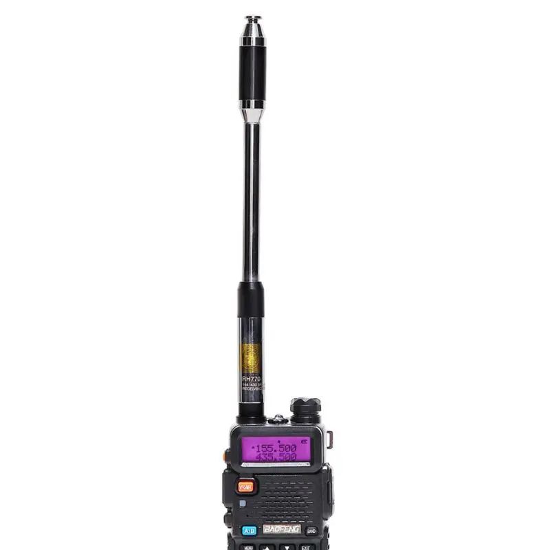 Harvest RH770 Dual Band 144/430MHz High Gain SMA-Female Telescopic Antenna For BAOFENG UV-5R UV-82 BF-888S WALKIE TALKIE RH-770