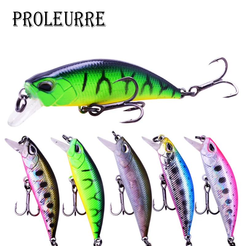 

55mm/5.7g Minnow Fishing Lures Sinking quality Hook Iscas Artificial Pesca Leurre Peche Souple Broch Hard Fishing Bait for Pikes