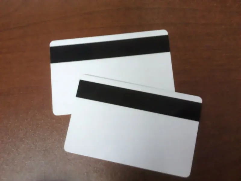 10000pcs/lot Blank PVC RFID card magnetic Card Hico magnetic stripe Card