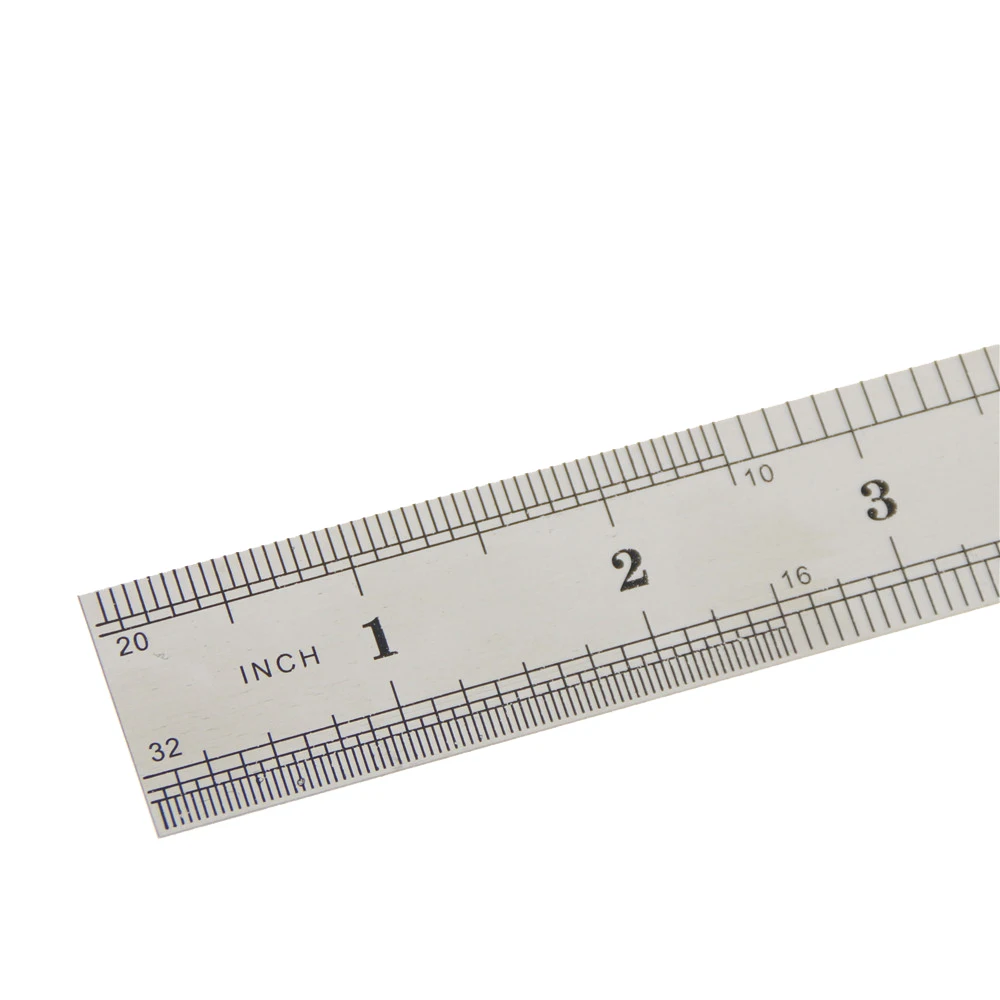 1 Pc Stainless Steel Metal Ruler Metric Rule Precision Double Sided Measuring Tool 30cm Wholesale