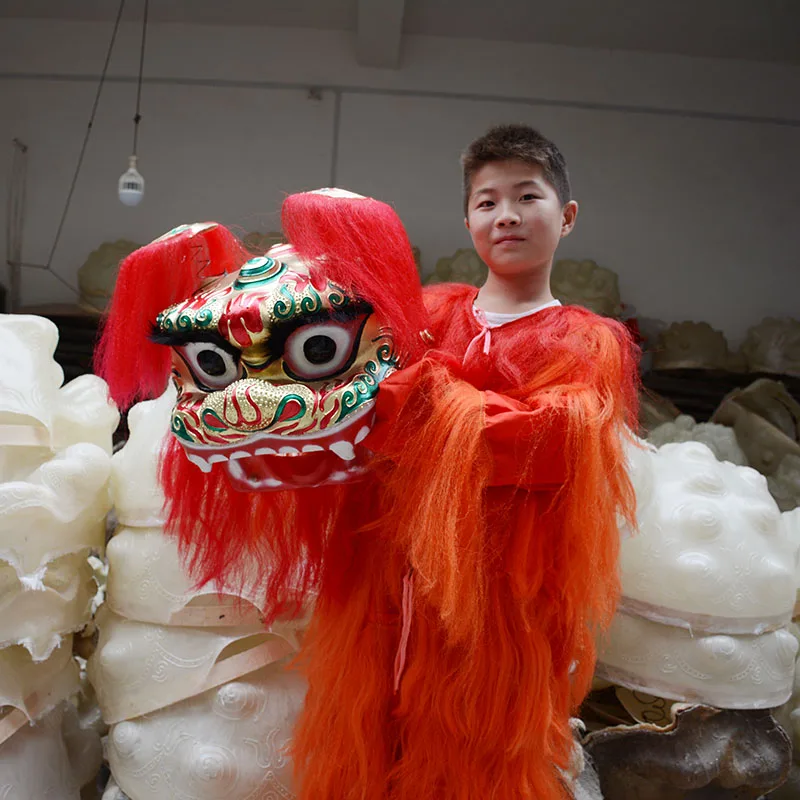 Lion Dance Costume Equipment Northern Performance Lion Dance Costume Cheap Single lion dancing for kids children adult wholesale