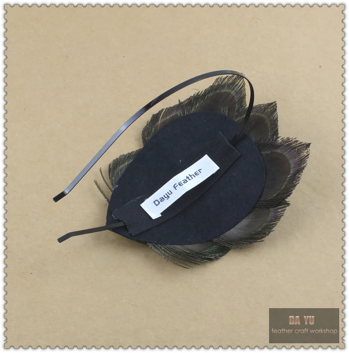Fashion Adults Headband Peacock Feather Hairband Headwear Women Gifts Hair Accessory Christmas Party