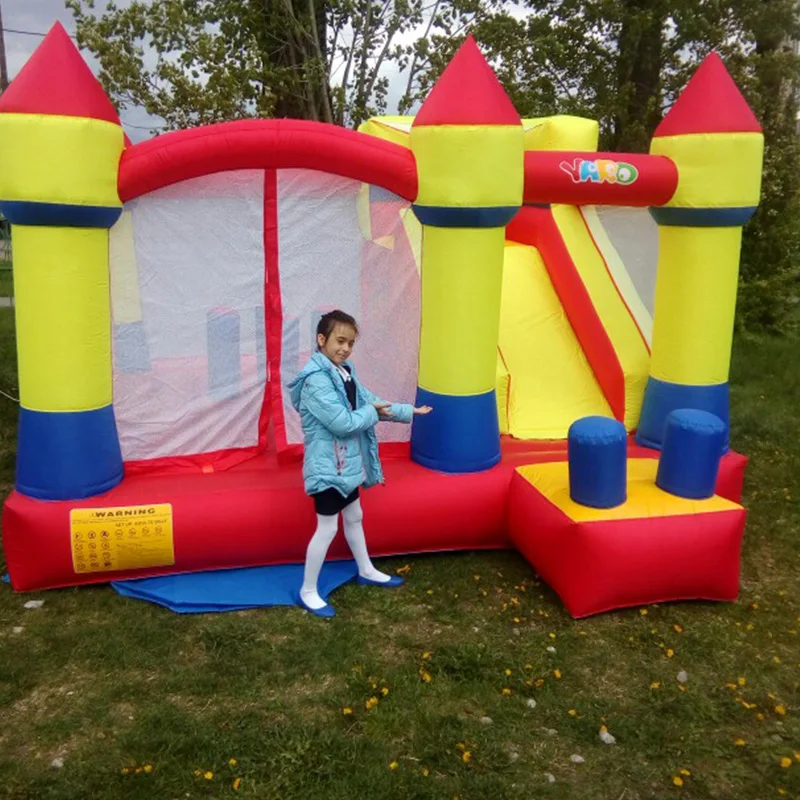 Inflatable Trampline Bouncy Castle Jumping House With Blower Inflatable Bouncer Castle Kids Courtyard Inflatable Games PlayHouse