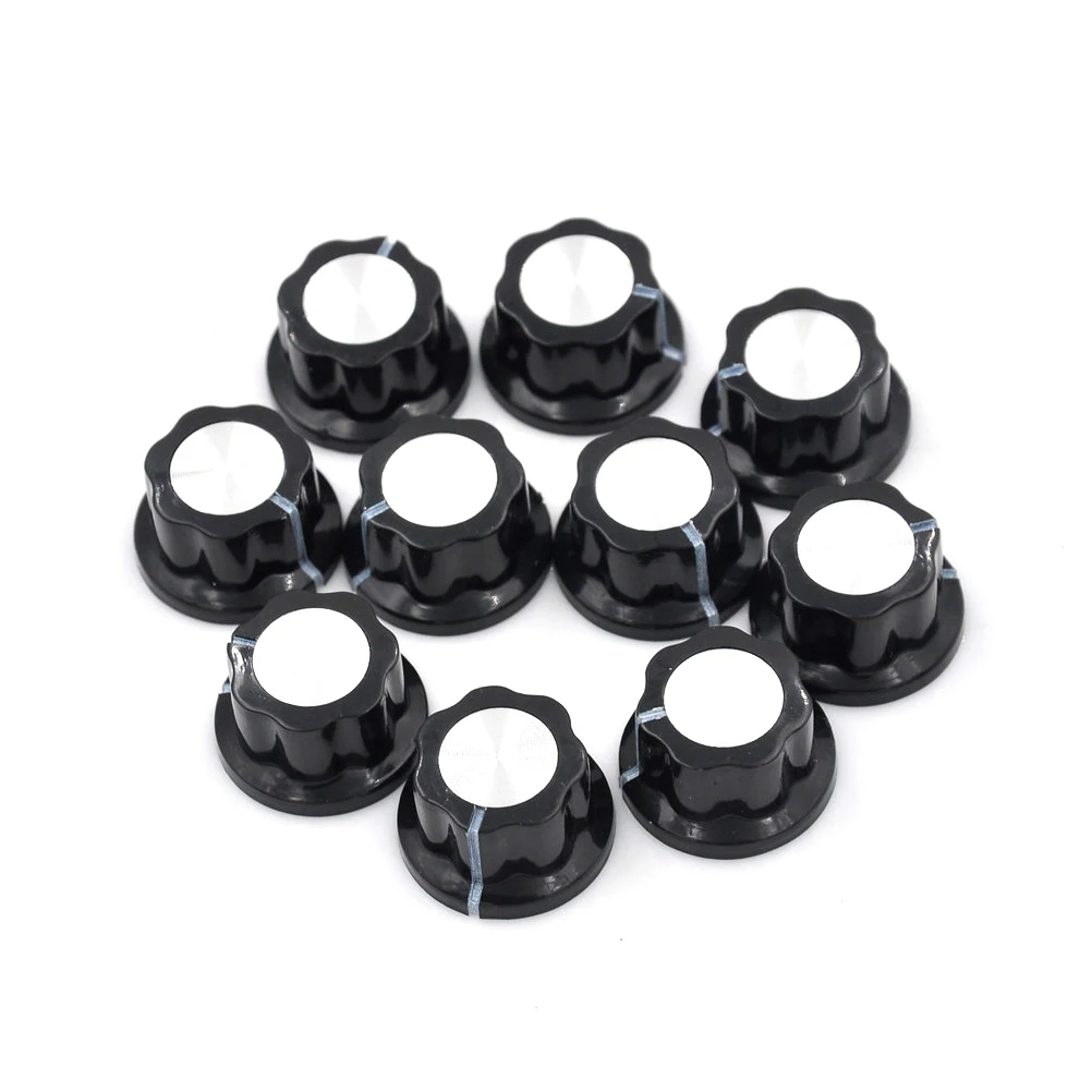 10pcs Diameter 20MM Black MF-A01 Bakelite Potentiometer Potentiometer Knob Cap