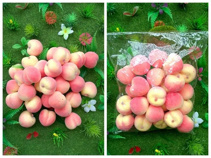 

Mini Fruit Toy Small Peach Strawberry Food Simulation Vegetable Set House Children's Toys Kichen Decoration Teaching Aid 2021