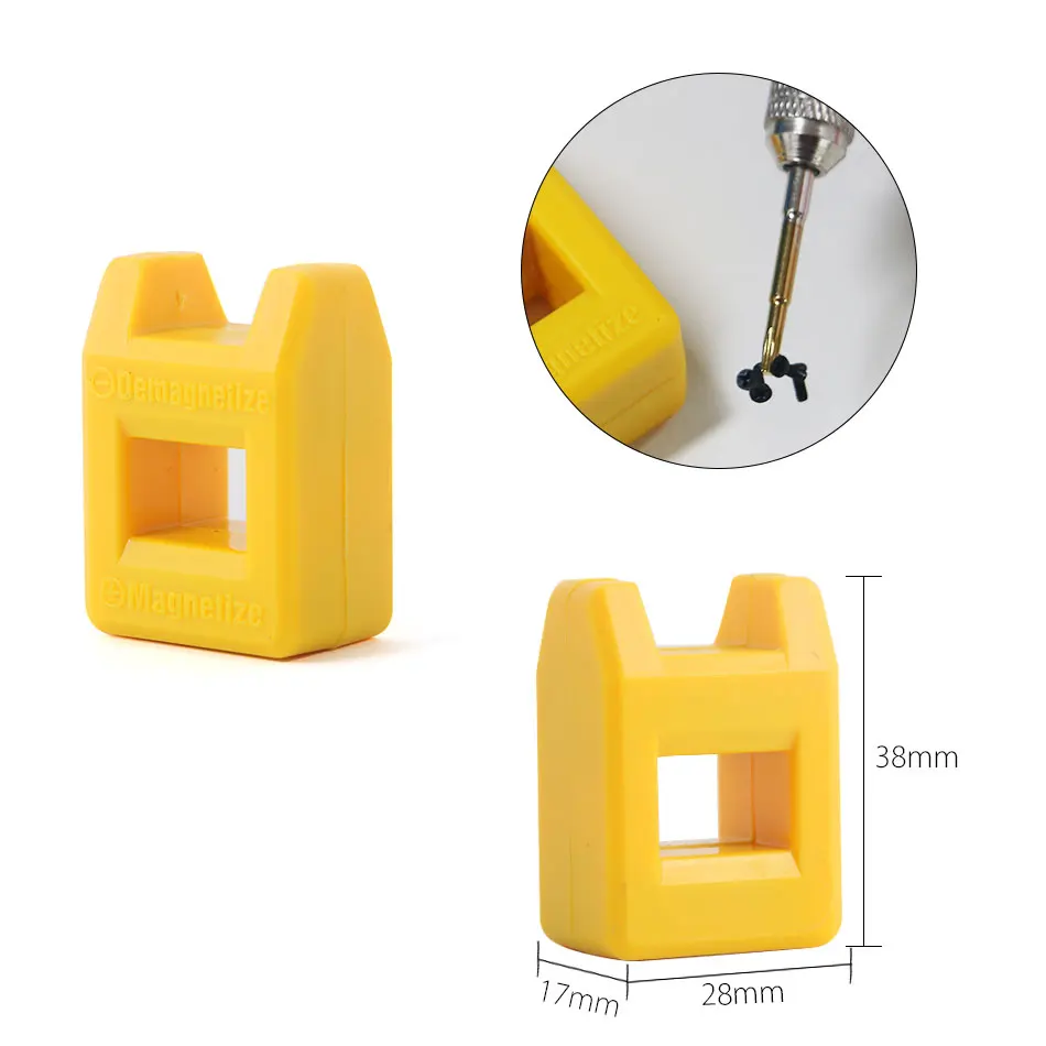 DIYFIX Precision ไขควงไฟฟ้าชุด S2เหล็กสำหรับ iPhone โทรศัพท์มือถือเครื่องมือซ่อม + Magnetizer Demagnetizer