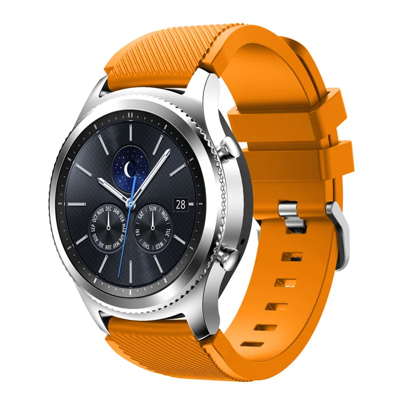 Correa de reloj de 22mm para Samsung Gear S3 Classic, Frontier, Galaxy Watch, 46mm, 3, 45mm, Correa deportiva de repuesto