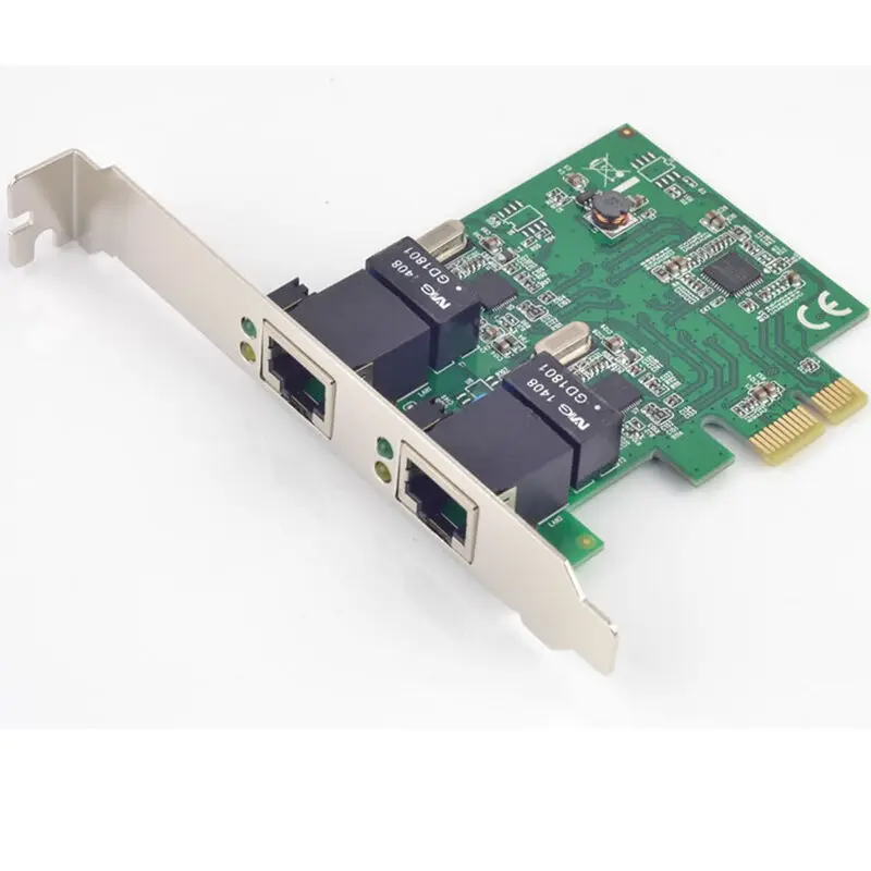 PCI-Express Dual Gigabit Ethernet Controller Card RTL8111E chipset high performance 10/100/1000 BASE-T Ethernet LAN controller