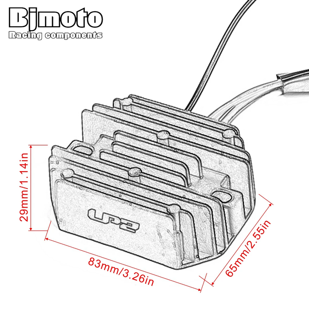 BJMOTO Motorcycle Regulator Rectifier For Suzuki 32800-87J00 32800-87J10 DF40/DF50 QHS/L; TS/L 1999-2004