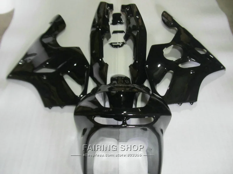 Free 7 gifts fairing kit For Kawasaki ZX6R 94 95 96 97 glossy black bodywork fairings set ninja zx6r 1994-1997 UI01