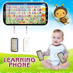 Preschool Children's English Russian Language Learnin  Touch3D Telephone Baby Kids Educational&Interactive Toy Phone