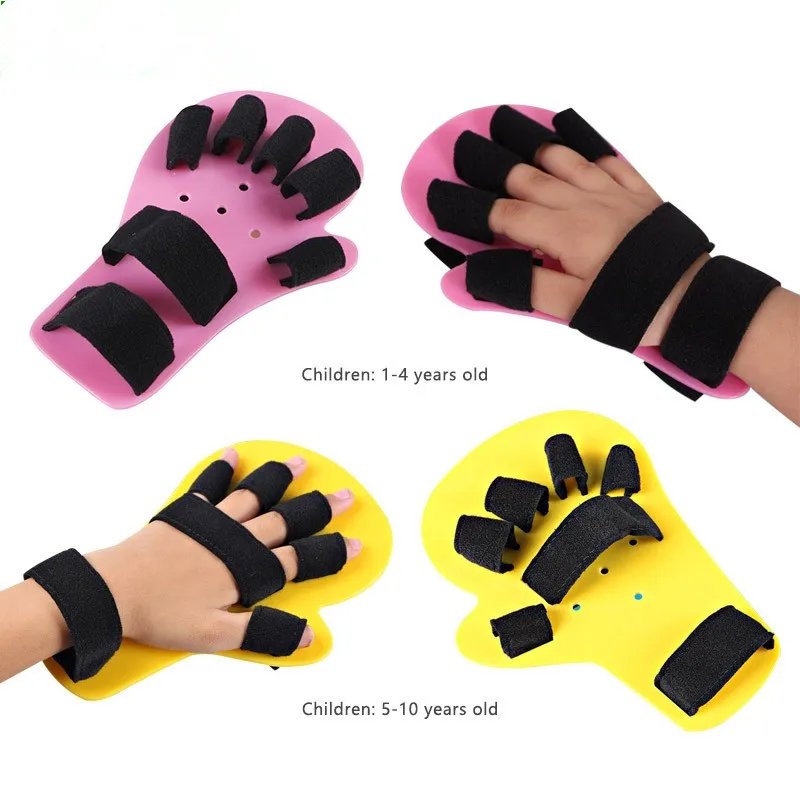 Child Finger Seperator Kids Hand Wrist Orthosis Splint Separate Children Finger Flex Spasm Extension Board Boy or Girl Polio Reh