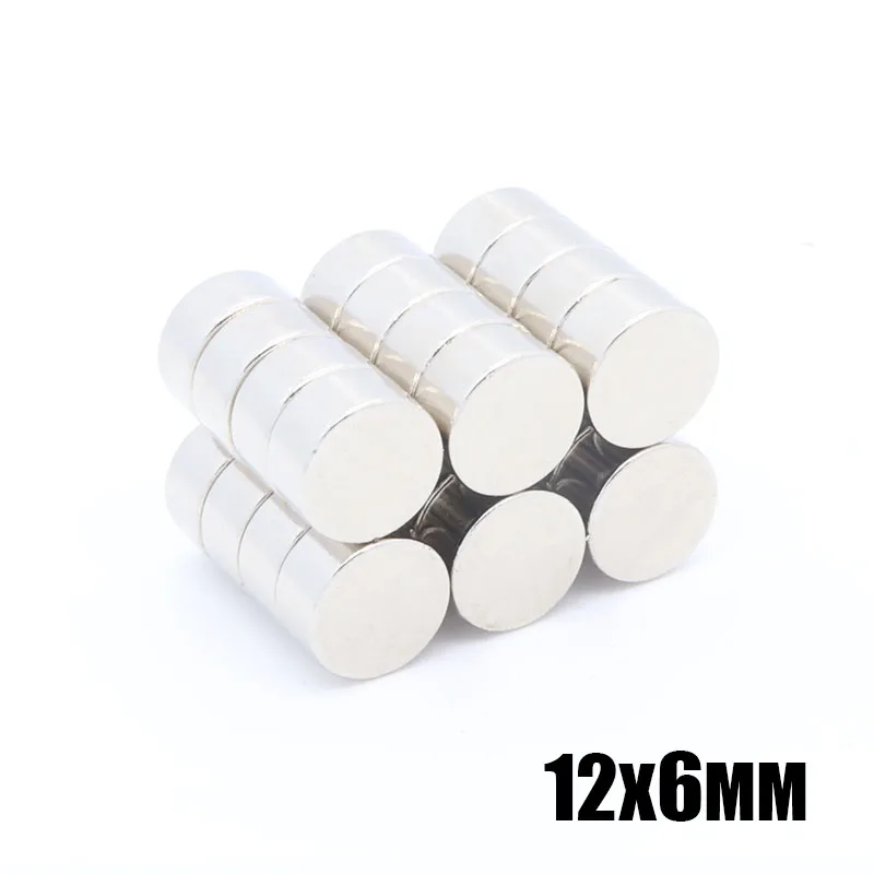 

20Pcs 12*6mm Strong Round Cylinder Magnets 12x6 mm Rare Earth Neodymium NEW 12*6 mm Art Craft Connection