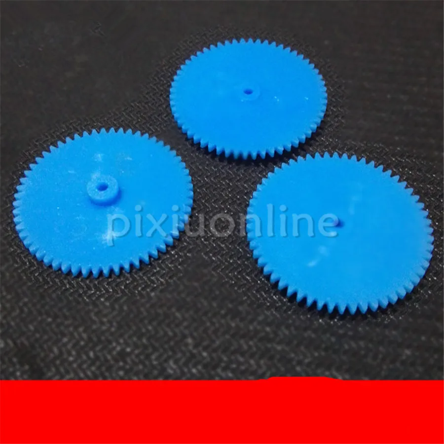 5pcs/pack K919 Blue Plastic Single-deck 562A Model Making Gears Toys Assemble Parts Children Students Handmade