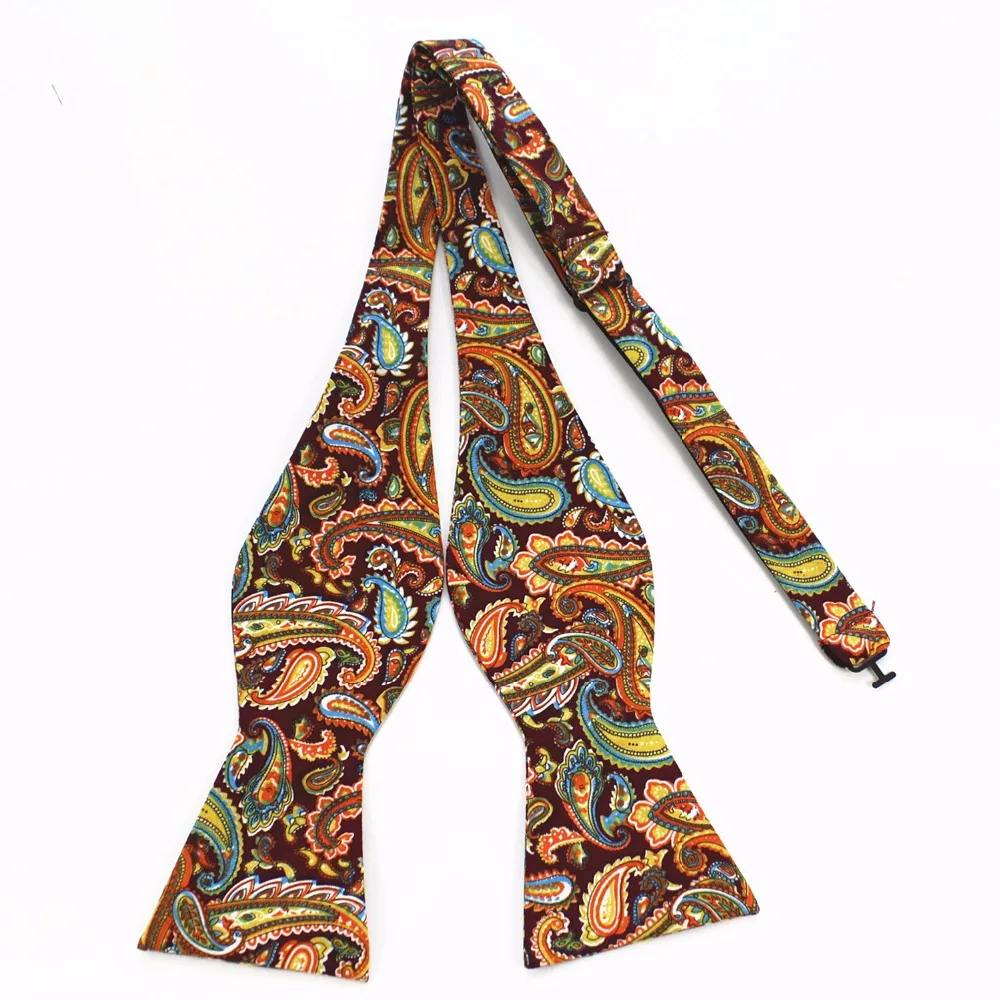 Ricnais Fashion New Cotton Self Tie Bow ties For Men Luxury Tie Floral Bowtie For Party Noeud Papillon Business Wedding