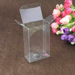 3*5*7cm 50pcs clear plastic pvc boxes schachtel transparent box for candy/wedding gift jewelry display packaging boxes