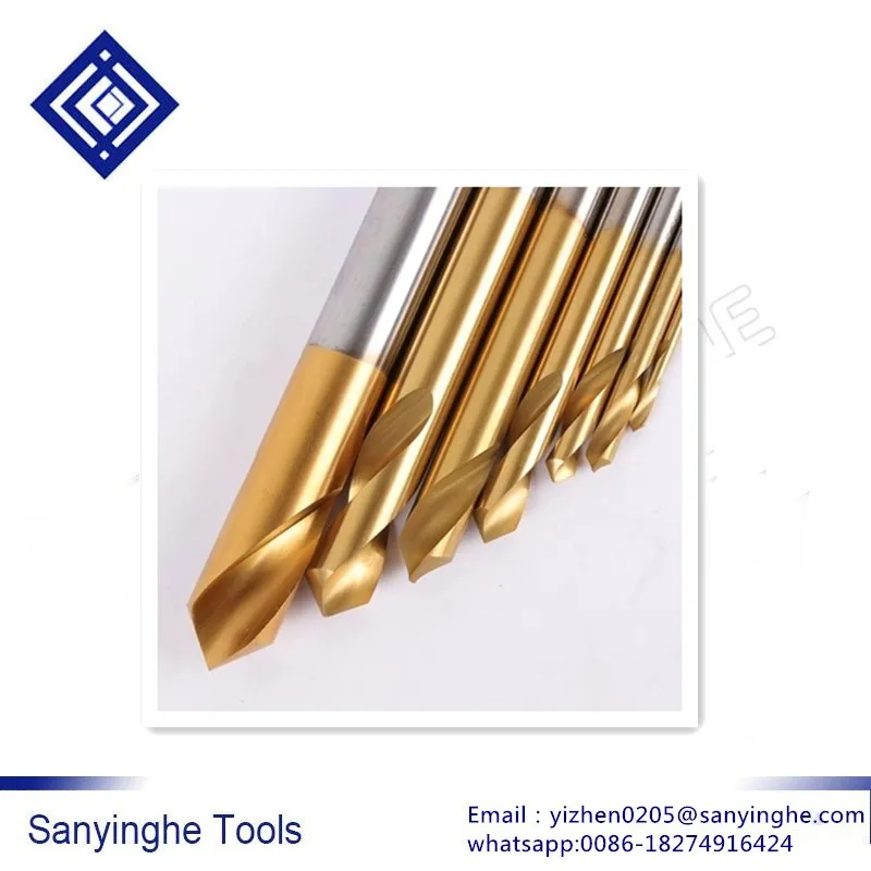 10Pcs/set Containing Cobalt Centering drill bits 90 Degree Chamfer Cutter drill bits special  for  Stainless steel