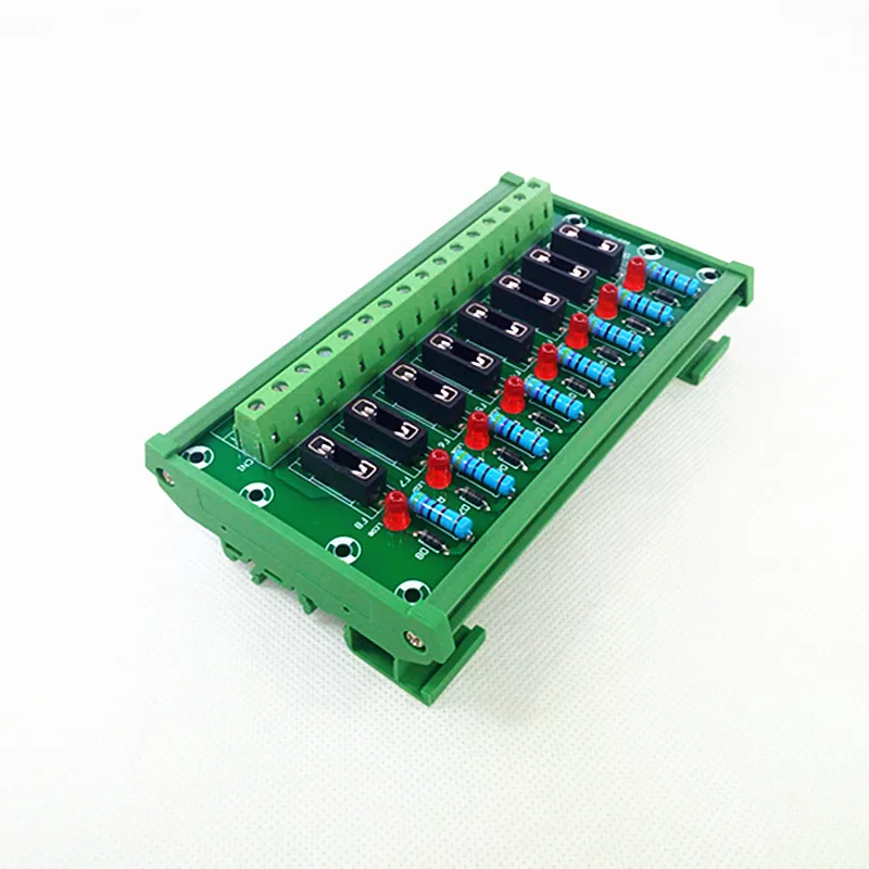 DIN Rail Mount 8 Position Fuse Module Board Automotive Fuse Holder Module Board.