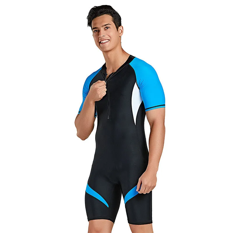 2019 Nieuwe Duiken Wetsuits Vrouwen Mannen Full Body Surfen Duikpakken Sport Scuba Een Stuk Korte Mouwen Badpakken Jumpsuit