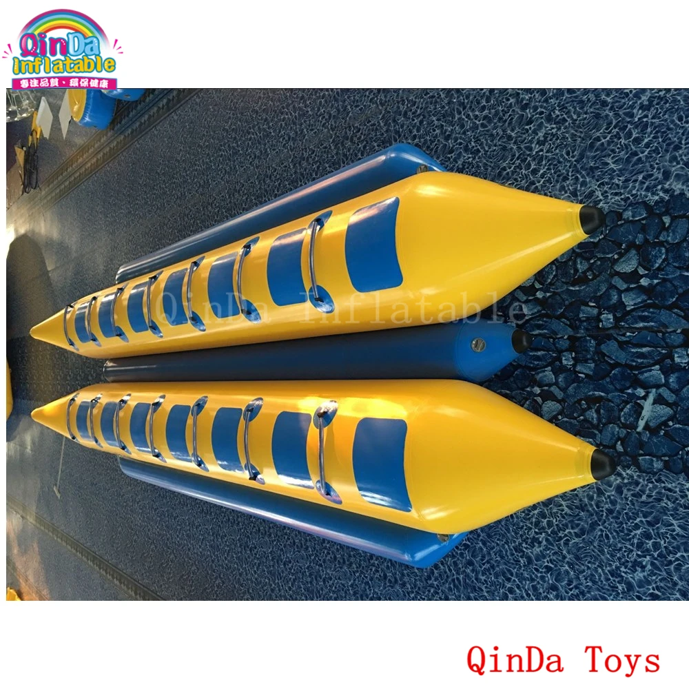 

14 Persons Pontoon Boat Inflatable Fly Fish,double Tubes Inflatable Flying Banana Boat For Sale