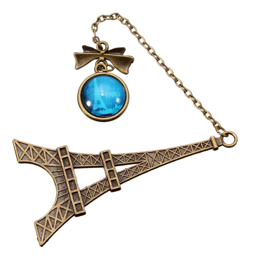 Hot Selling Vintage Eiffel Tower Metal Bookmarks For Book Creative Item Kids Gift Korean Miniatures Decoration