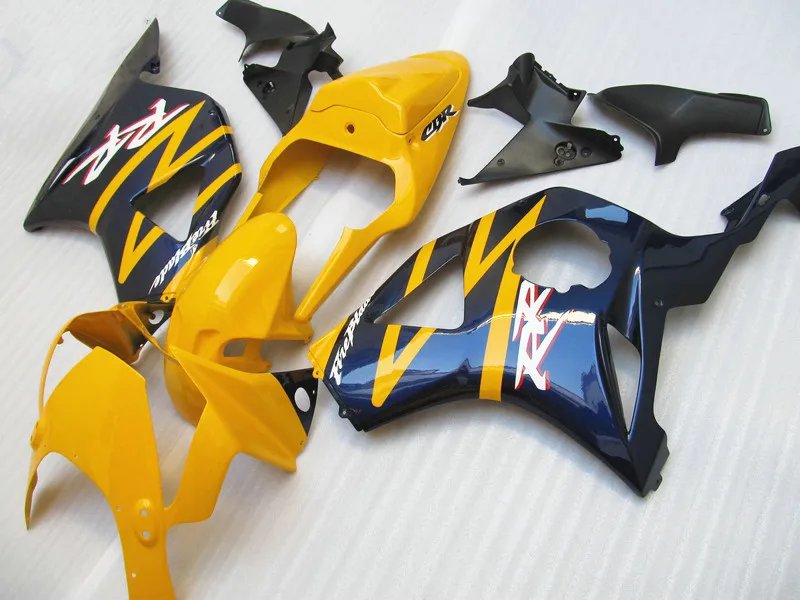 Free 7 gifts fairing kit for Honda CBR954RR 02 03 yellow deep blue bodywork fairings set CBR954RR 2002 2003 BM34