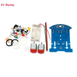 1Pcs D2-5 Intelligent Tracking Line Car DIY Kit TT Motor Electronic Assembly Smart Automobile Part Car Electronic Diy Kit