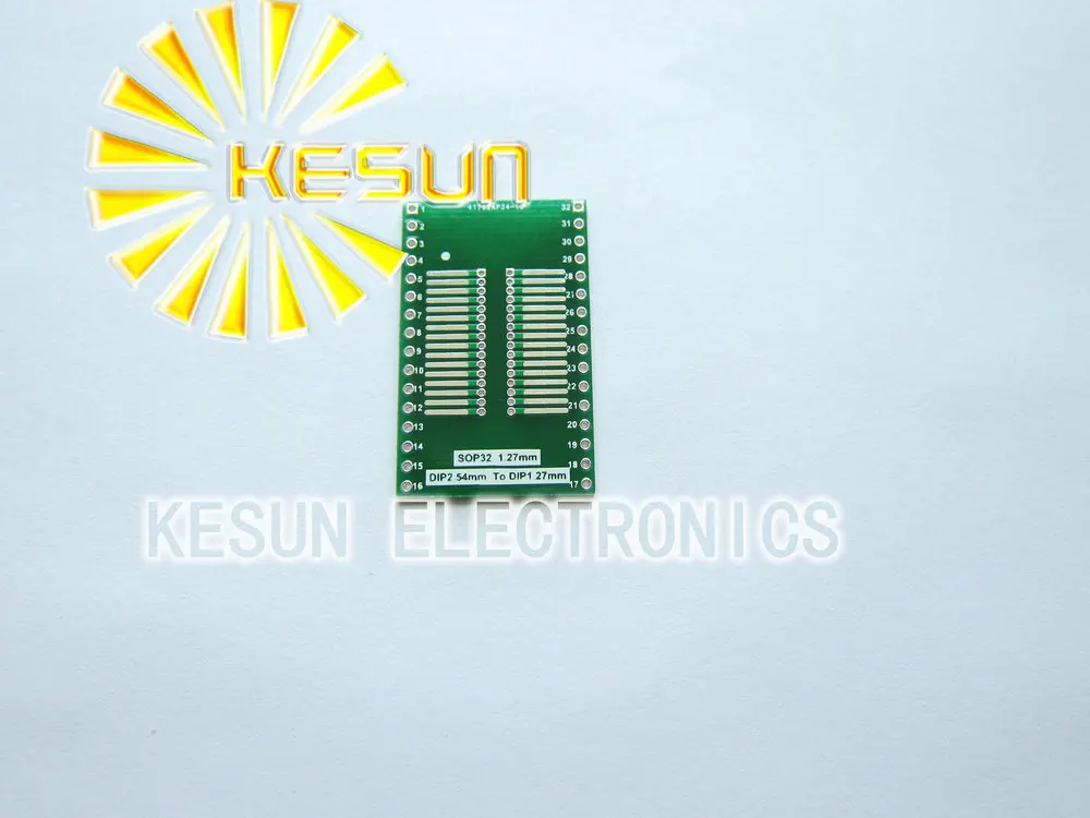 

FREE SHIPPING 100PCS SOP32 turn DIP32 32pin DIP 1.27mm turn DIP 2.54mm IC adapter Socket / Adapter plate PCB